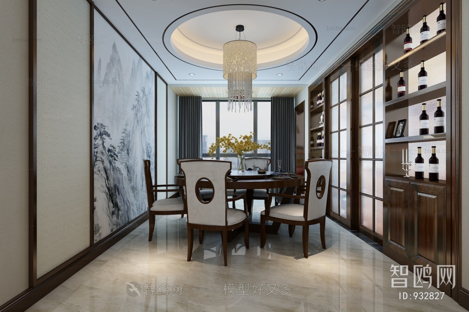 New Chinese Style Dining Room