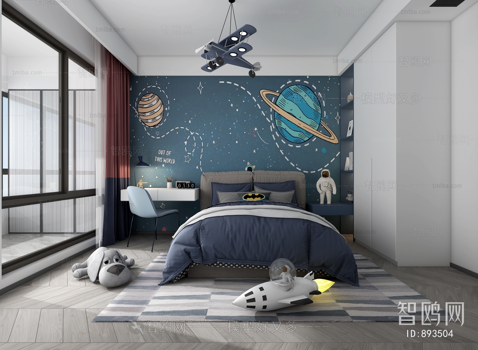 Modern Boy's Room And Son's Room