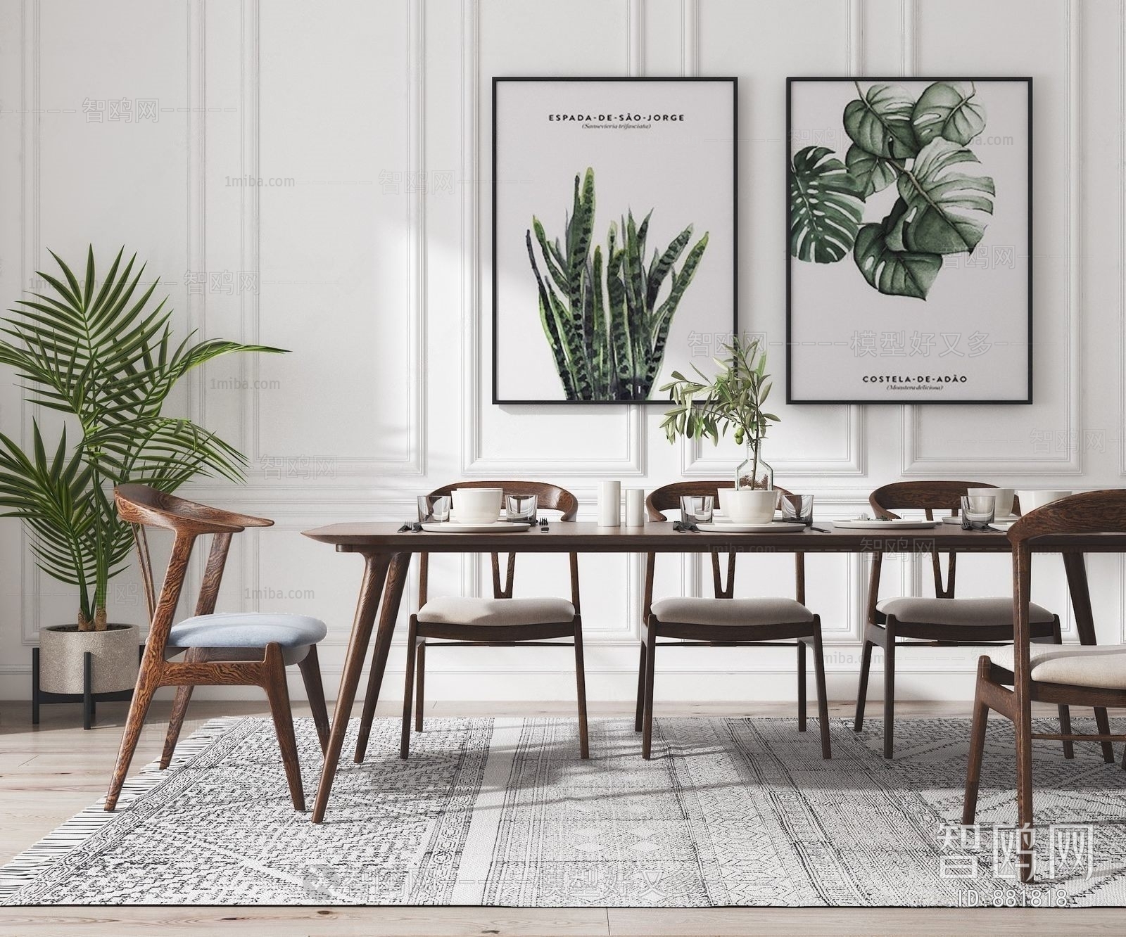 Nordic Style Dining Table And Chairs