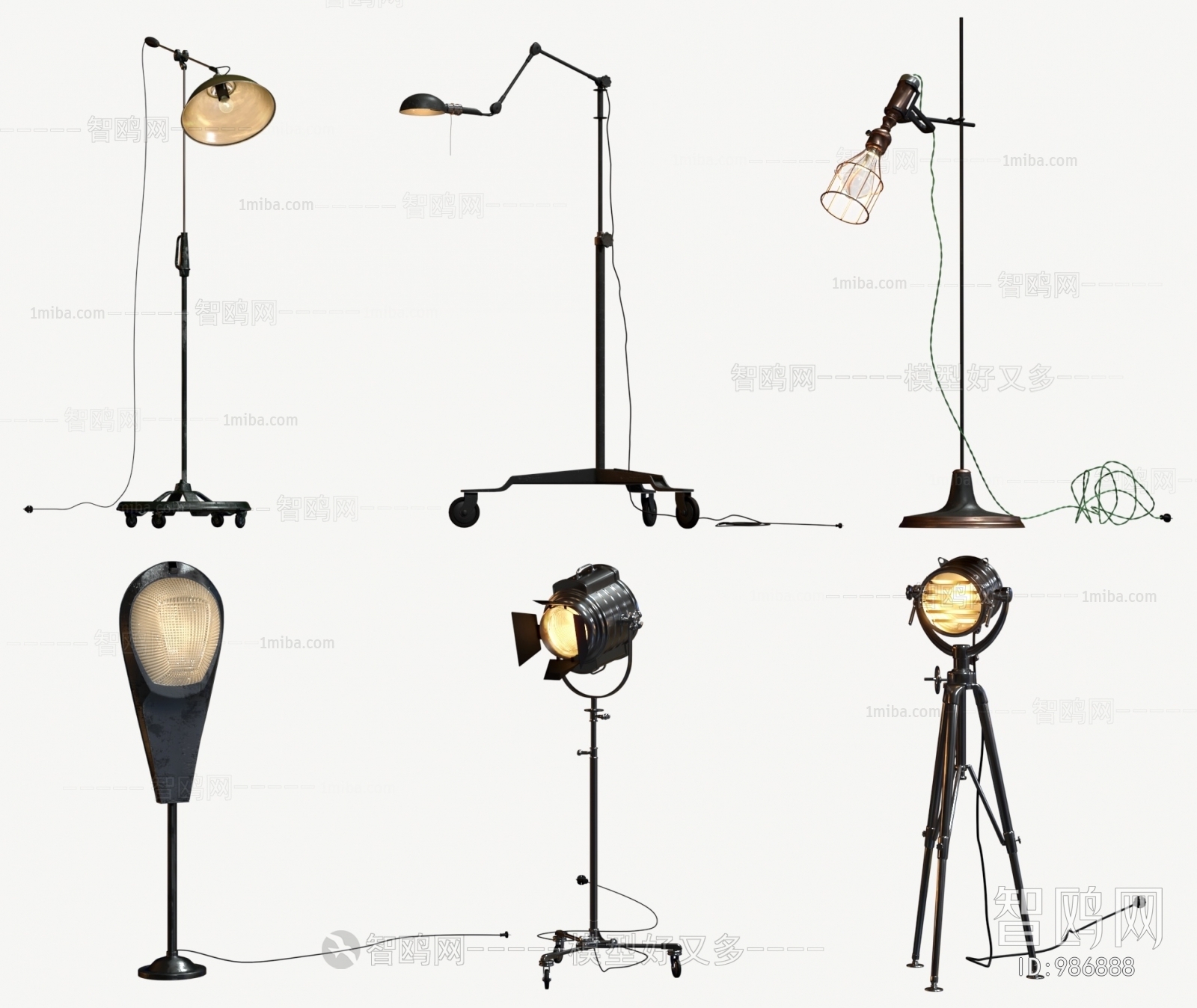 工业风摄影棚灯具