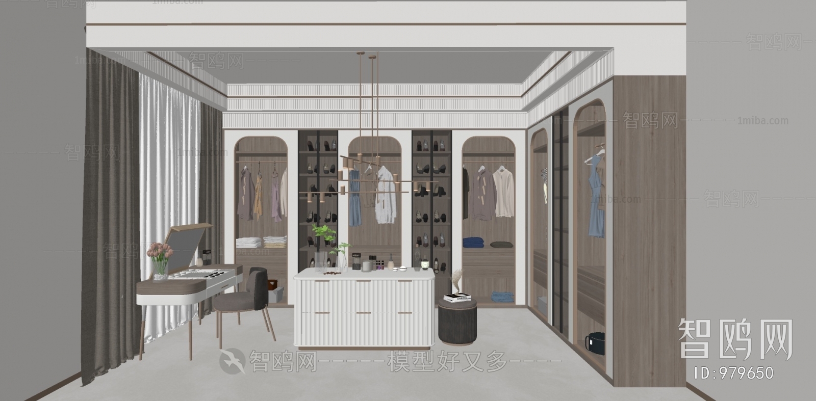 Modern Clothes Storage Area