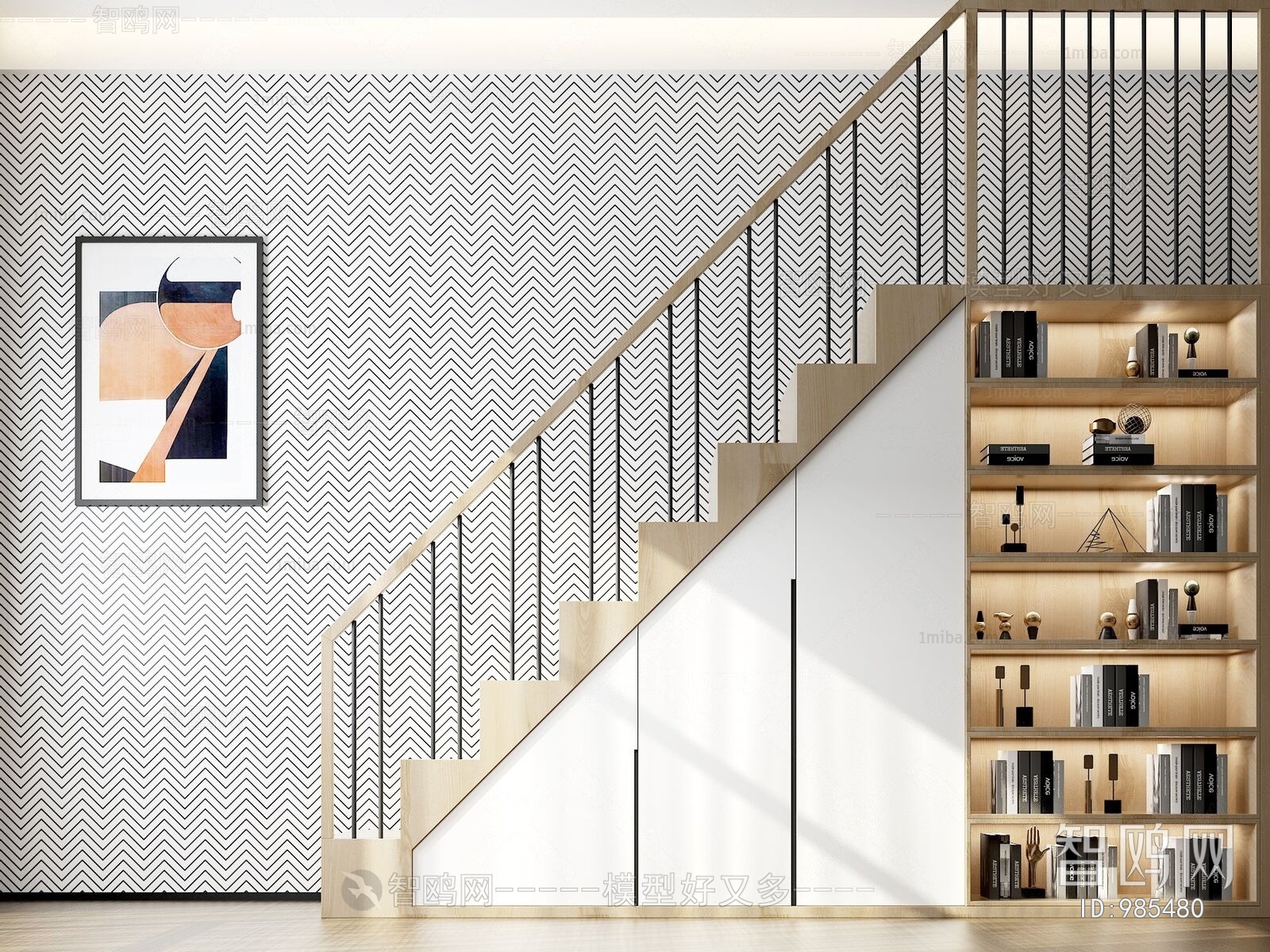 Modern Stair Balustrade/elevator