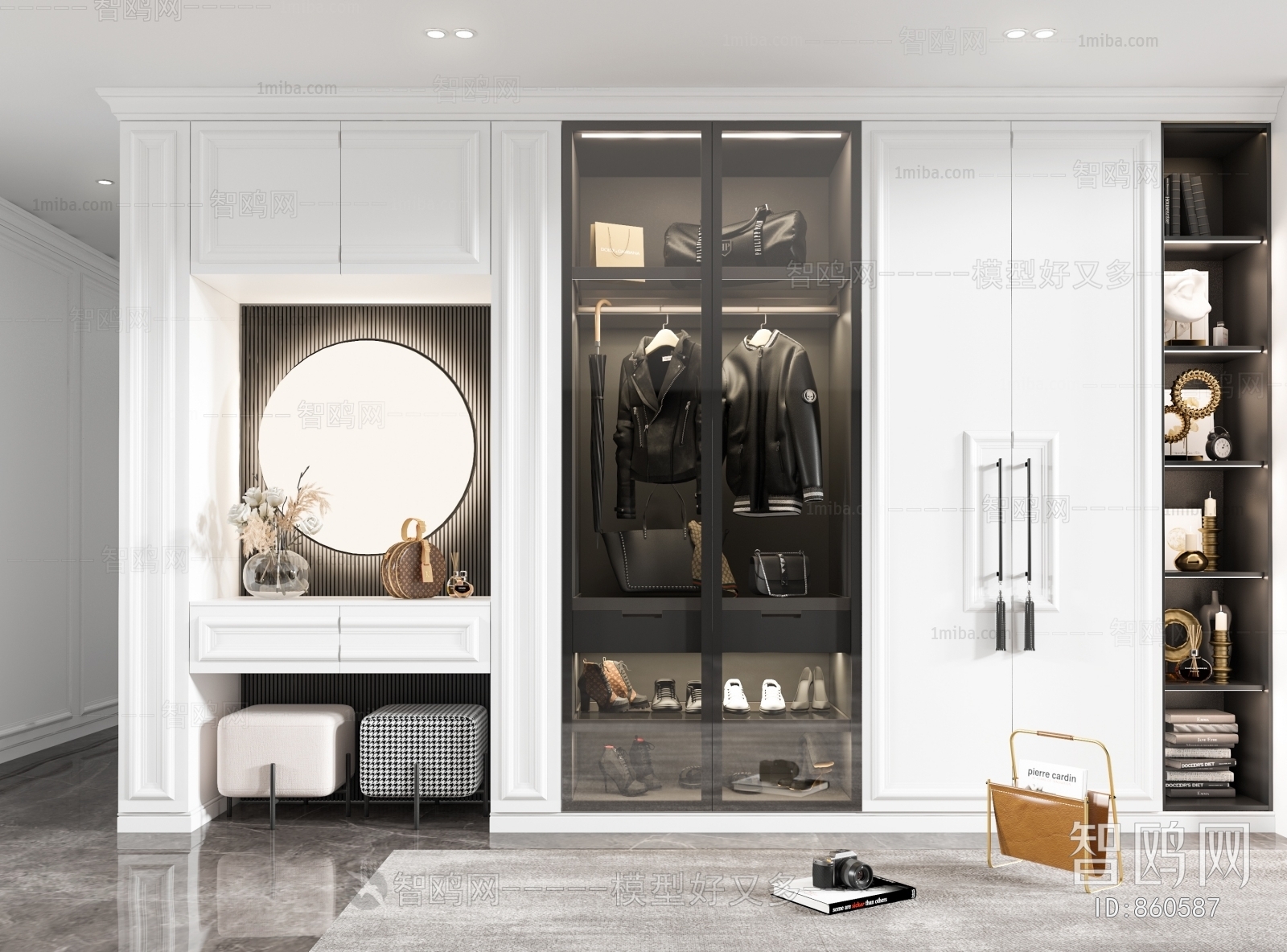 Modern Clothes Storage Area