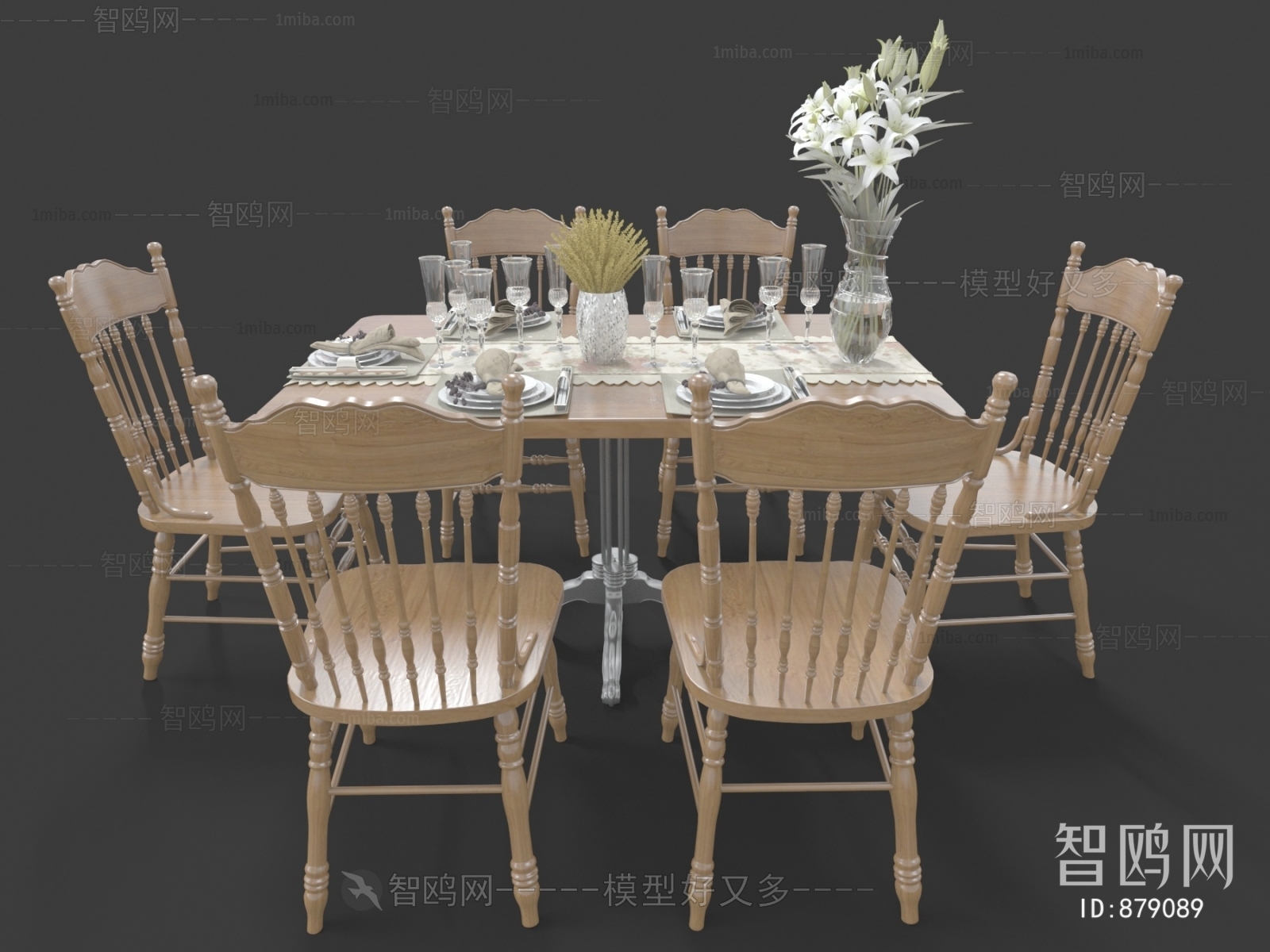 American Style Dining Table And Chairs