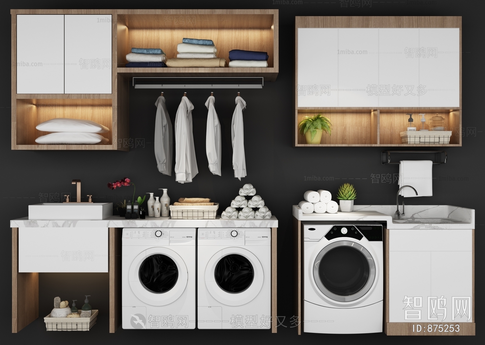 Modern Laundry Cabinet