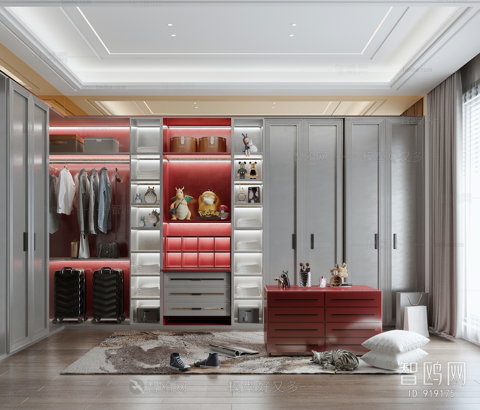 Modern Clothes Storage Area