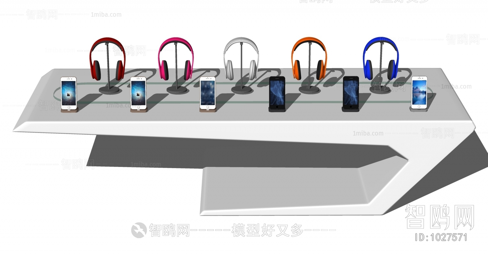现代苹果手机展台数码产品展柜