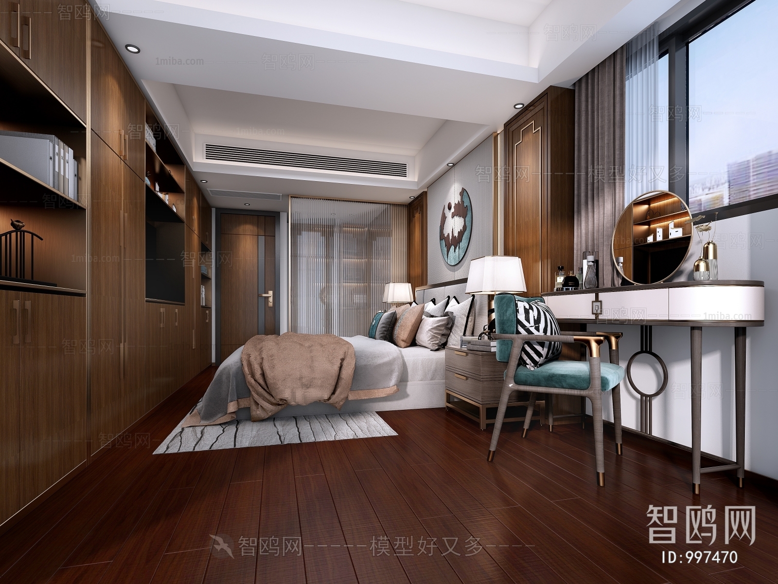 New Chinese Style Bedroom