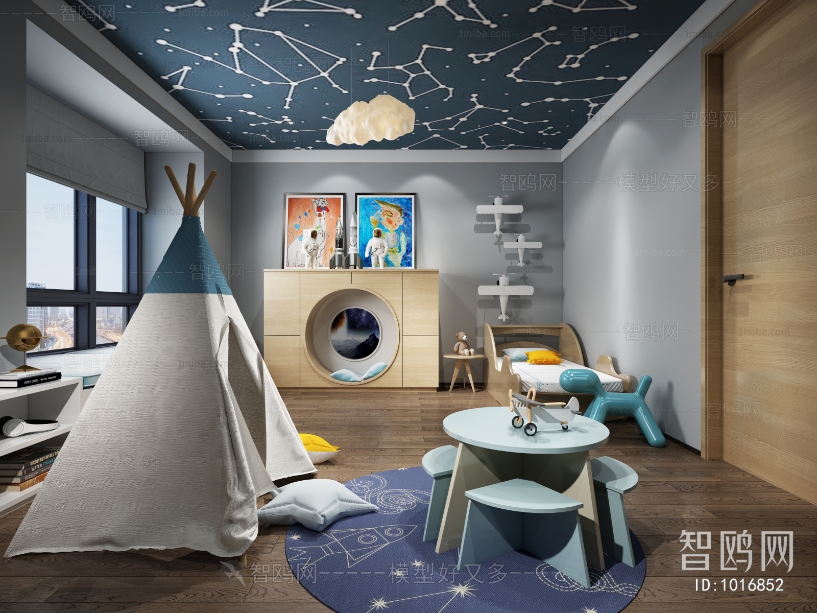 Modern Children's Room Activity Room