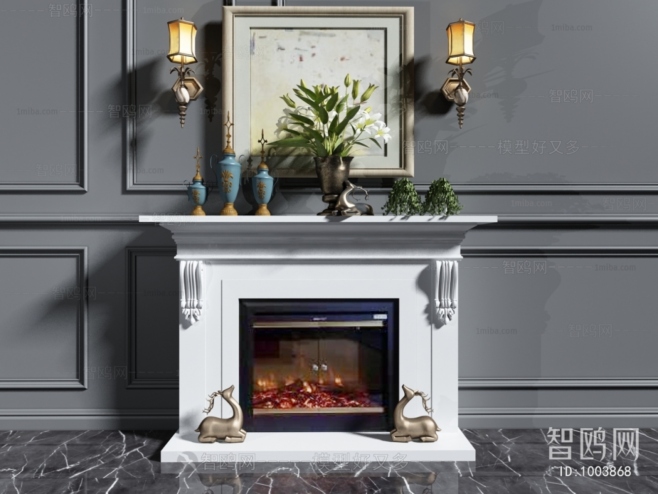 European Style Fireplace