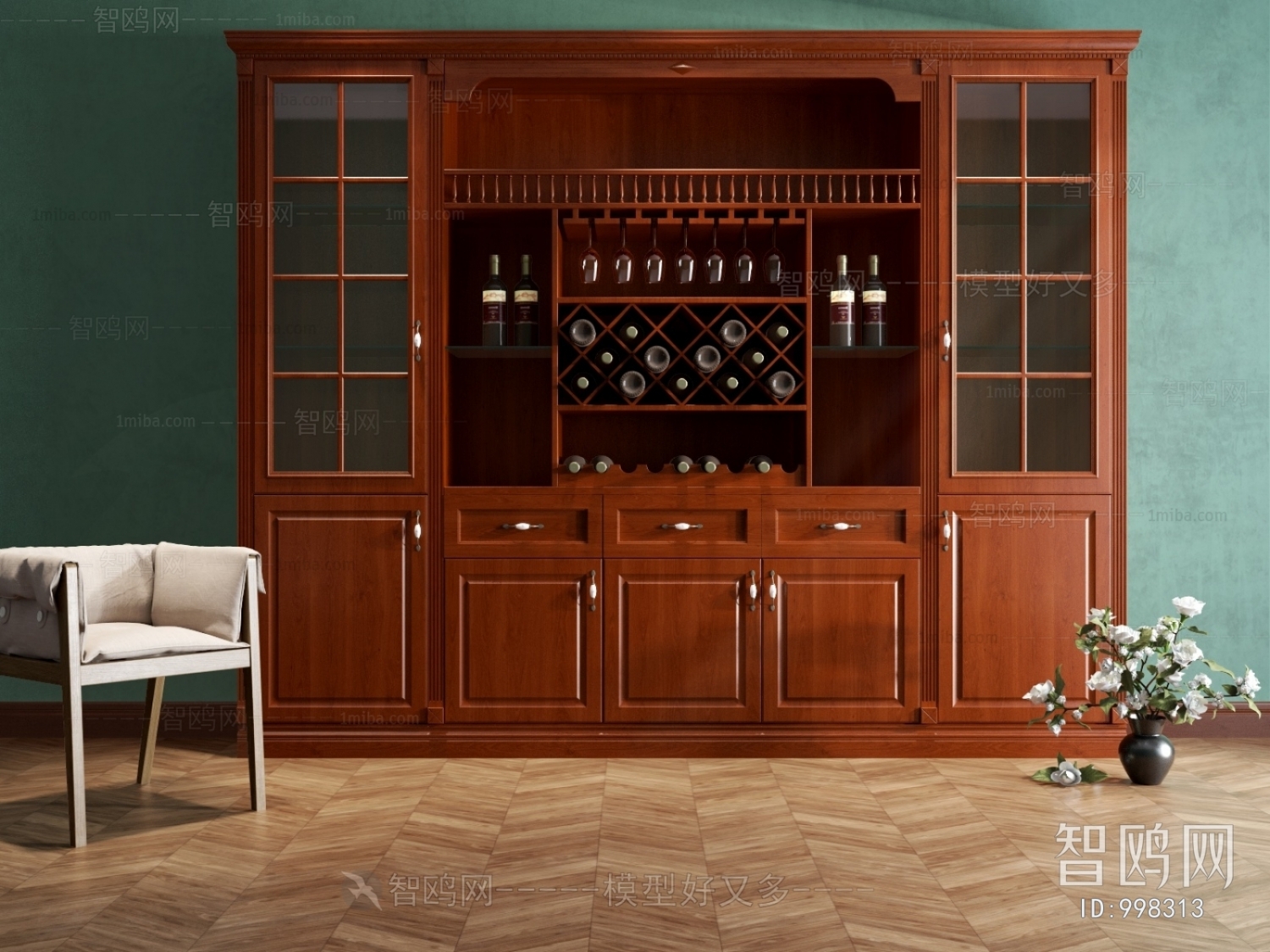 American Style Wine Cabinet