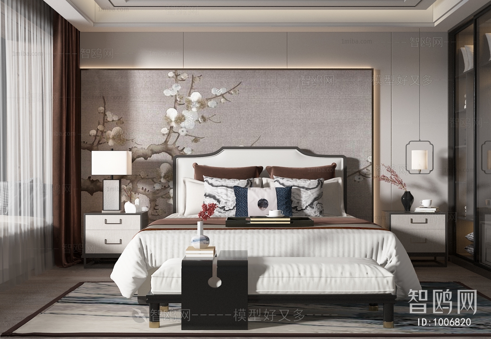 New Chinese Style Bedroom