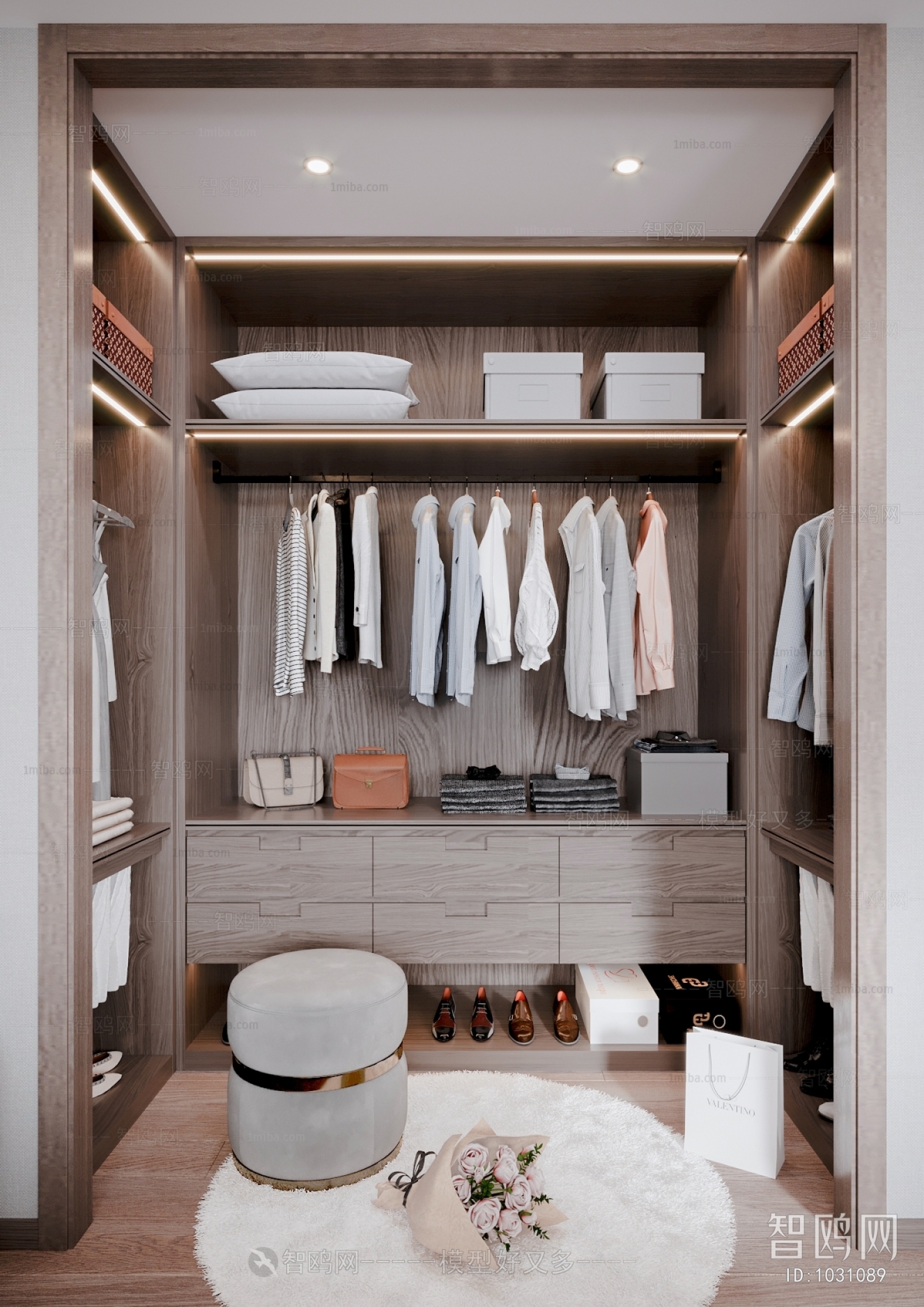 Modern Clothes Storage Area