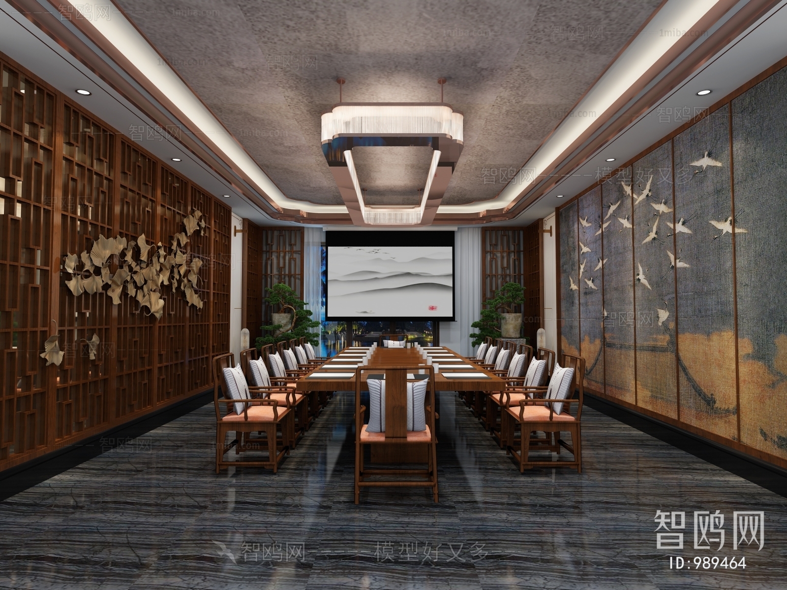 New Chinese Style Meeting Room