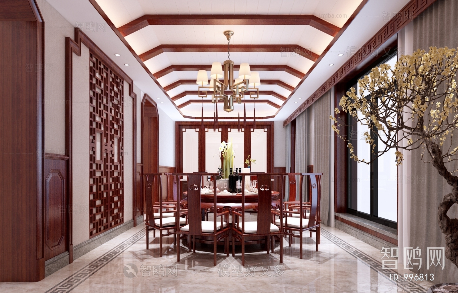 New Chinese Style Dining Room