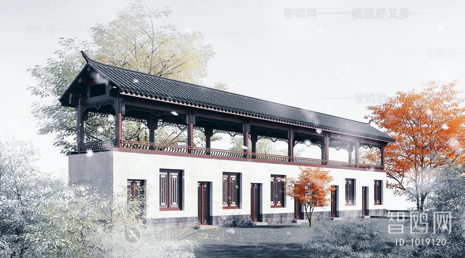 Chinese Style Ancient Architectural Buildings