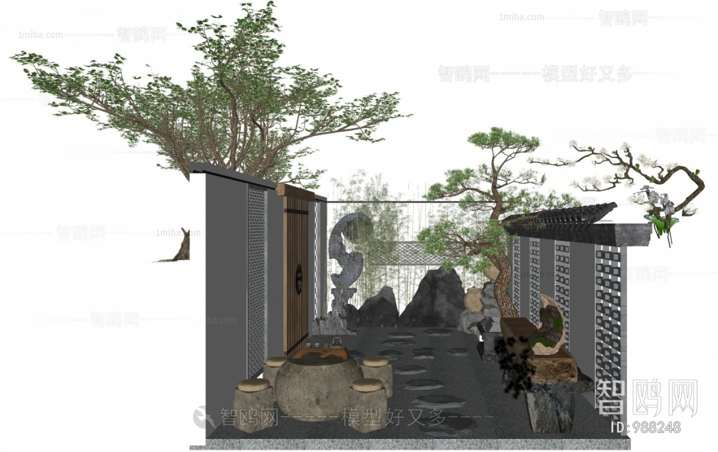 New Chinese Style Courtyard/landscape