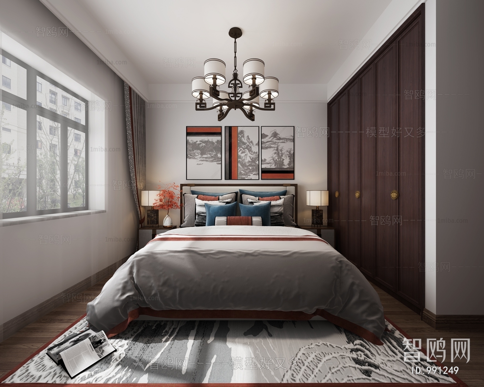 New Chinese Style Bedroom