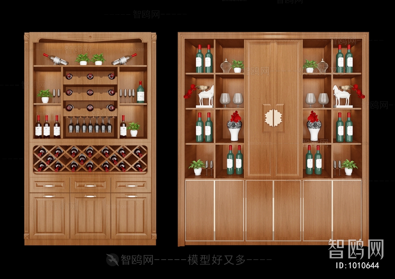 Chinese Style Wine Cabinet