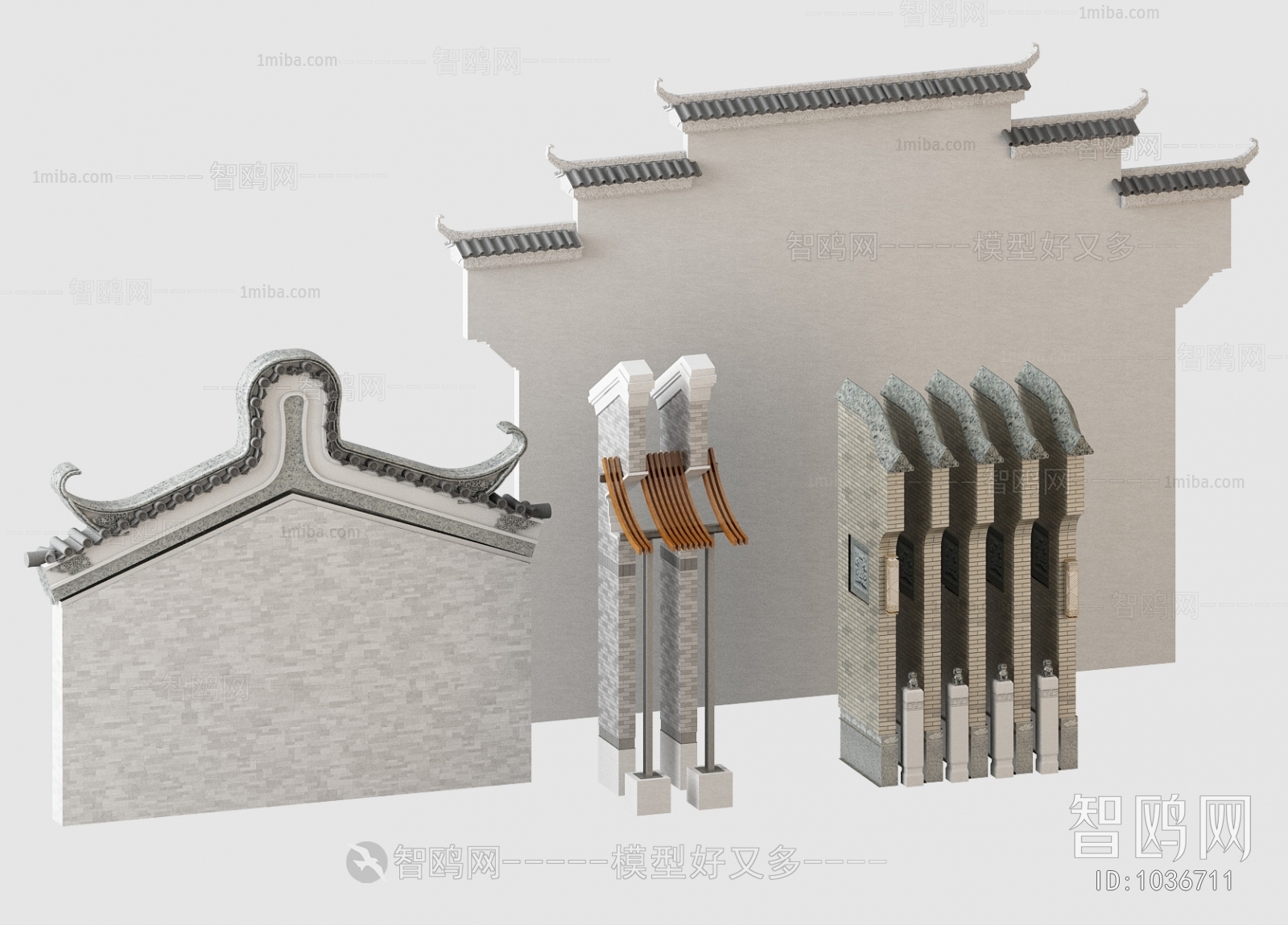 Chinese Style Building Component