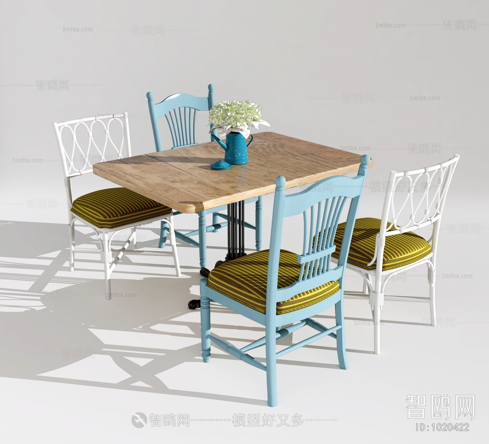 Mediterranean Style Dining Table And Chairs
