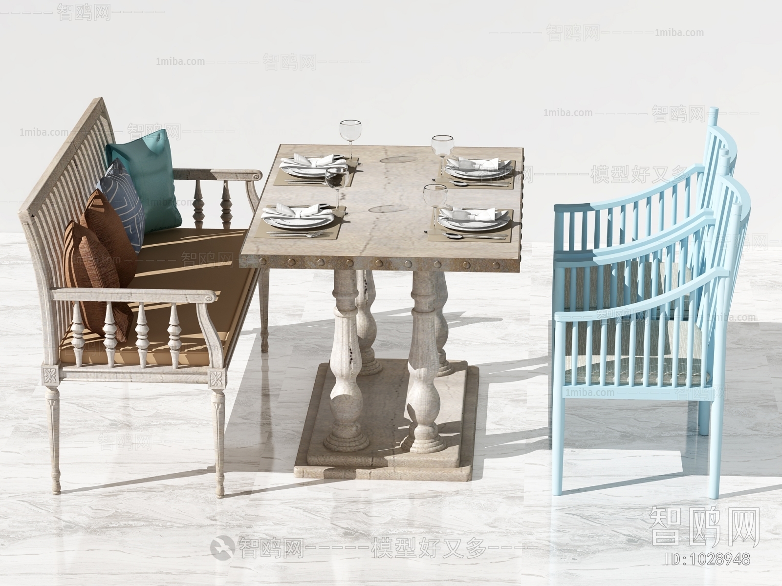 American Style Dining Table And Chairs