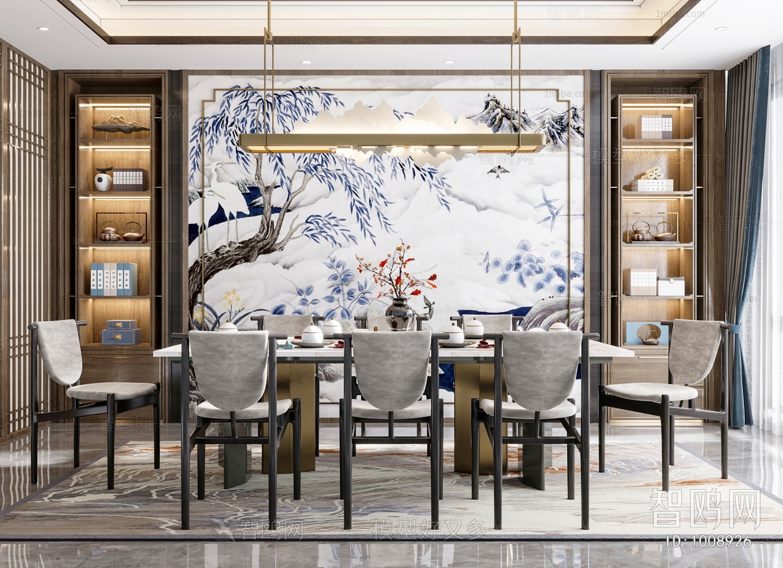 New Chinese Style Dining Room