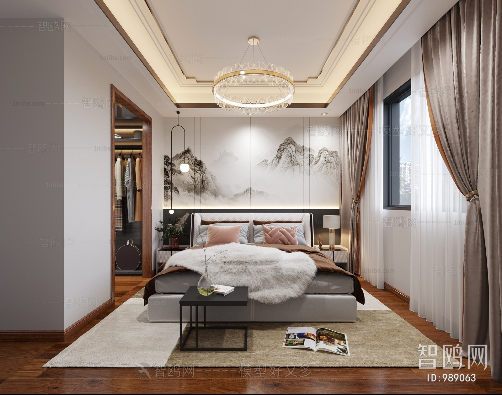 New Chinese Style Bedroom