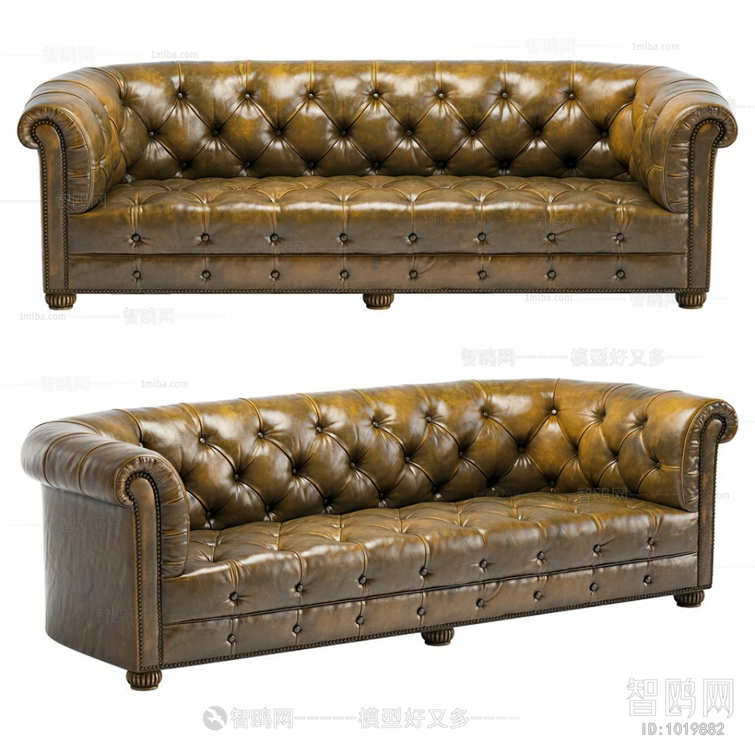 American Style Three-seat Sofa