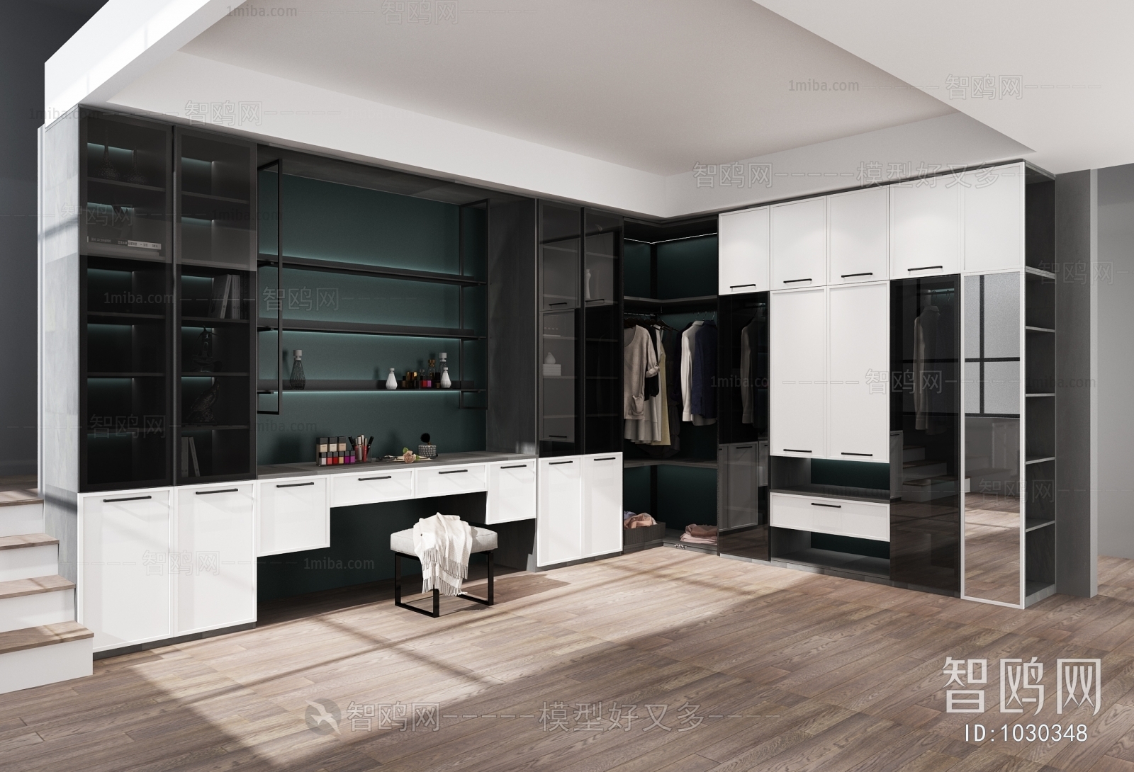 Modern Clothes Storage Area