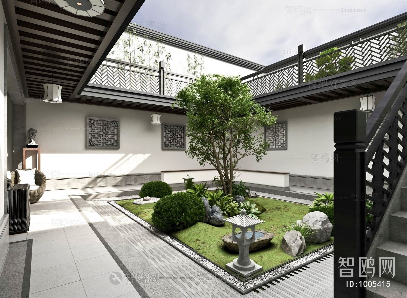 Modern Courtyard/landscape