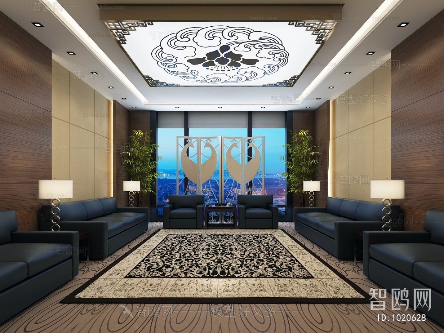 New Chinese Style Reception Room