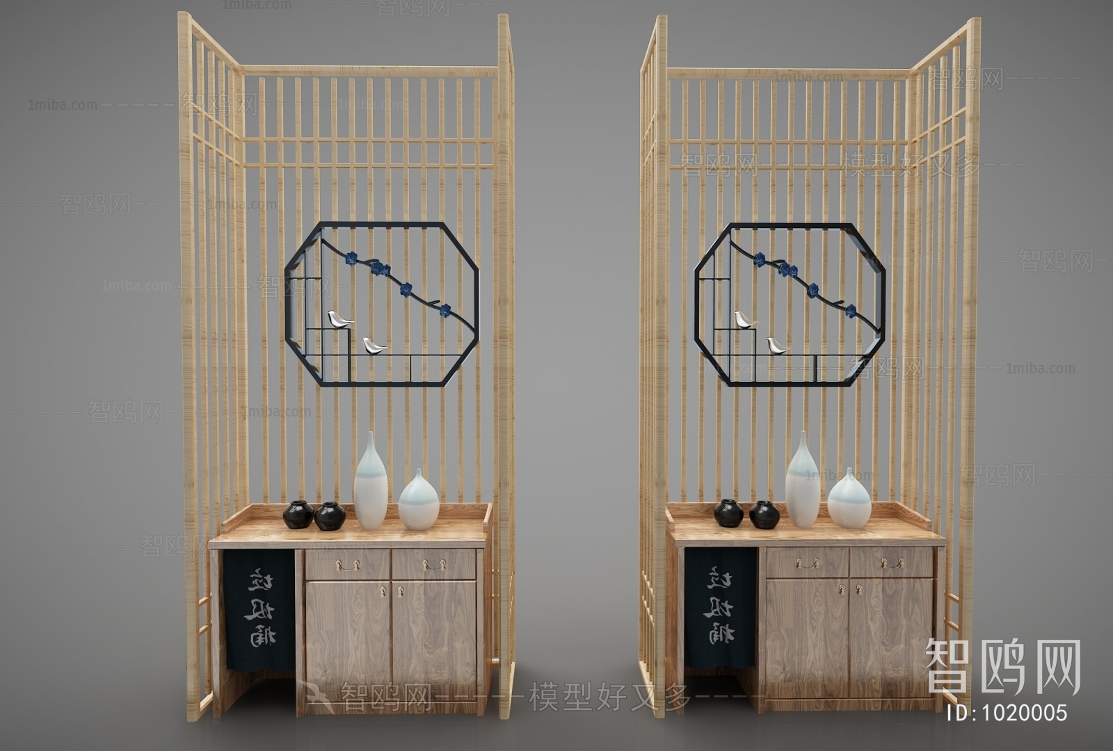 New Chinese Style Decorative Cabinet