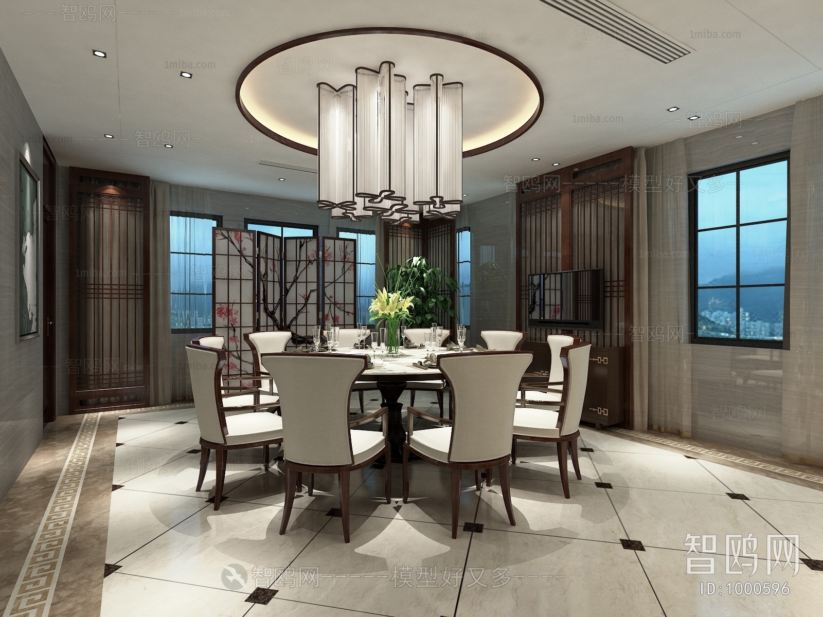 New Chinese Style Dining Room