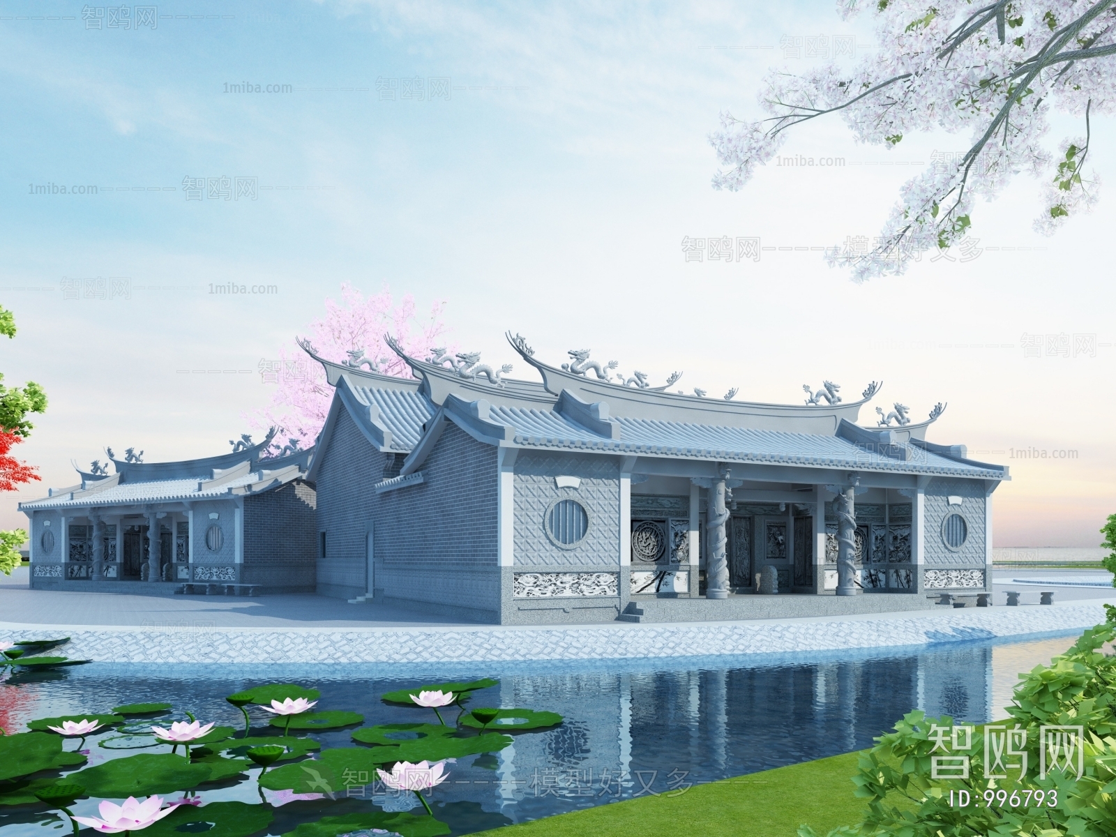 Chinese Style Ancient Architectural Buildings