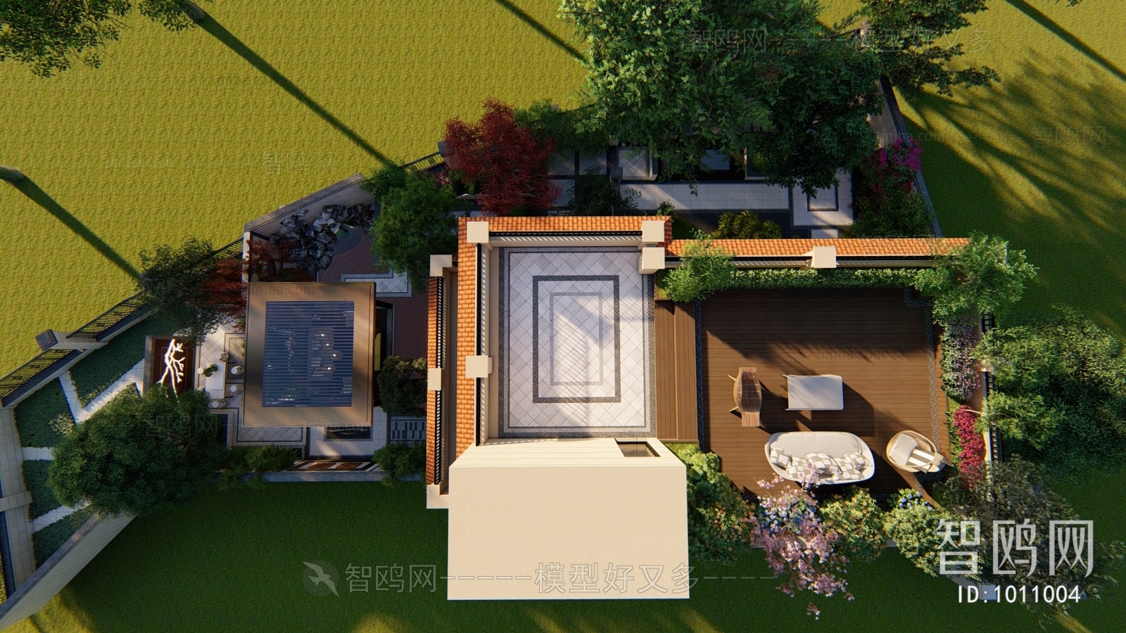 New Chinese Style Courtyard/landscape