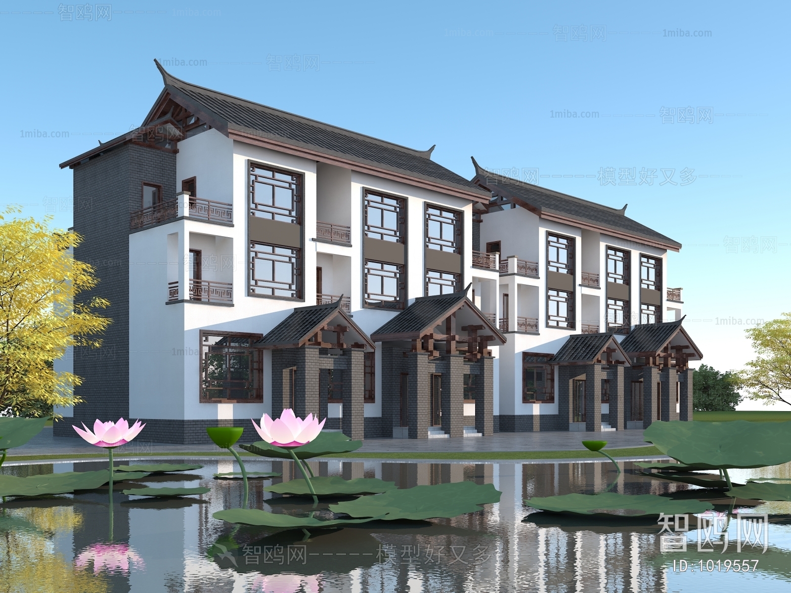 New Chinese Style Villa Appearance