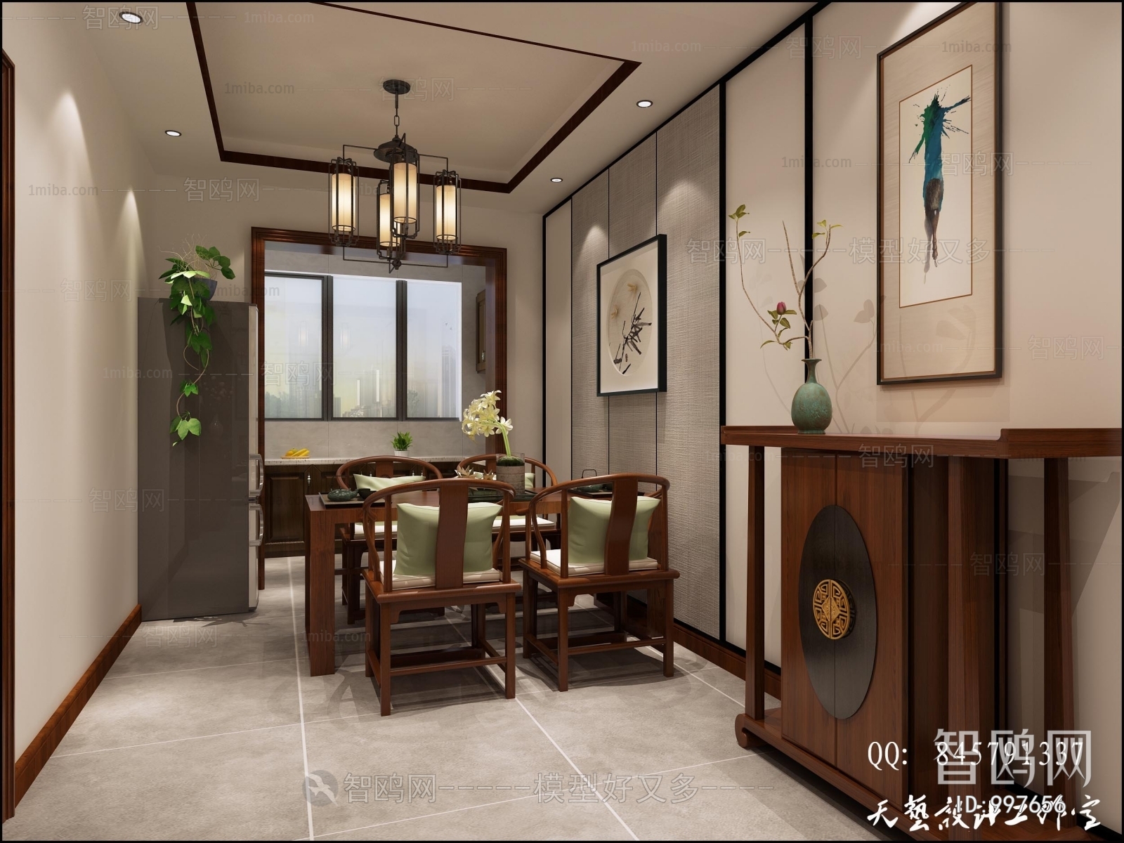 New Chinese Style Dining Room