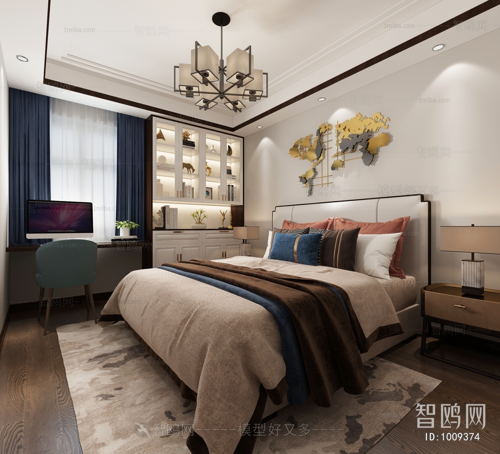 New Chinese Style Bedroom