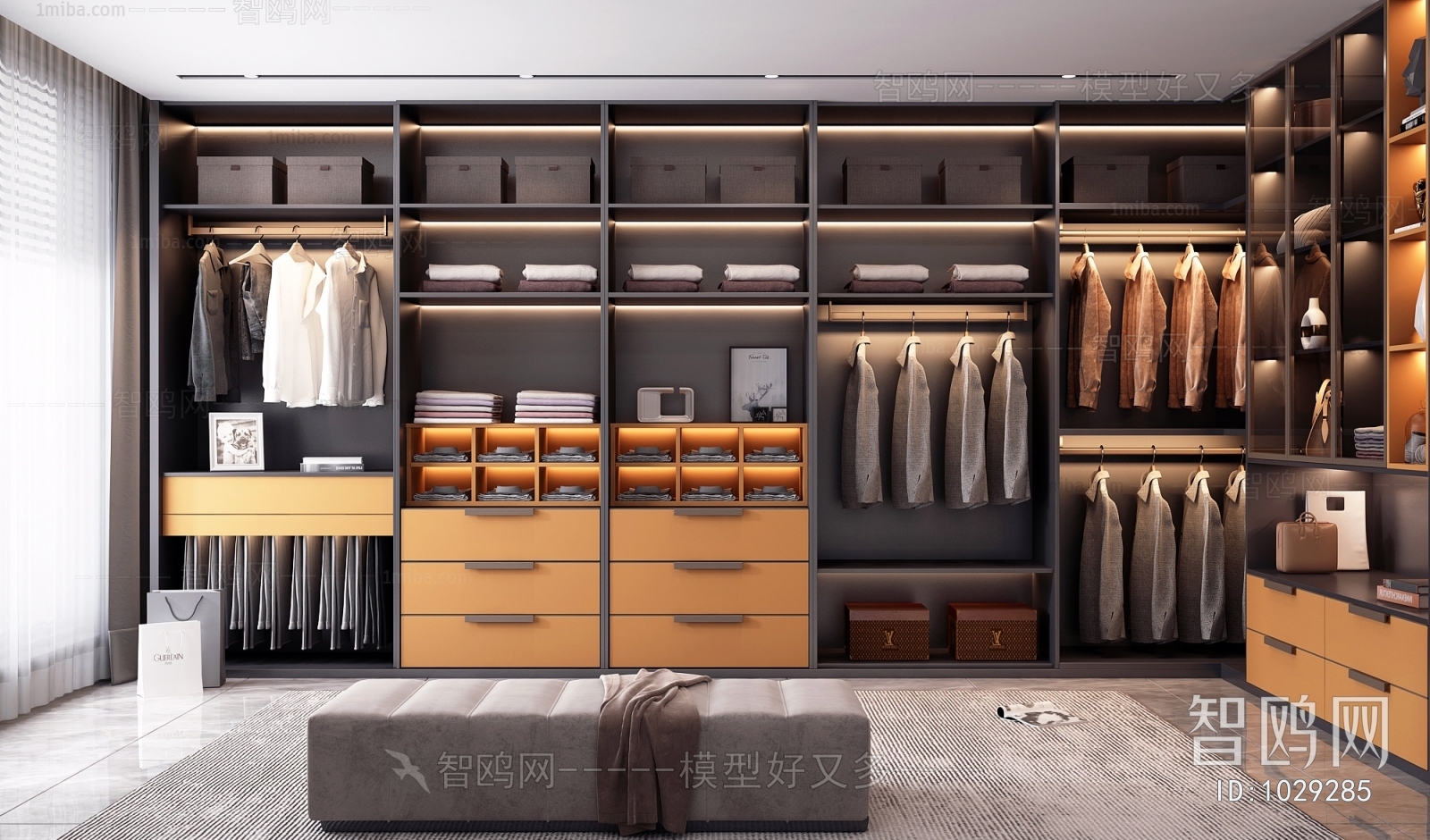 Modern Clothes Storage Area