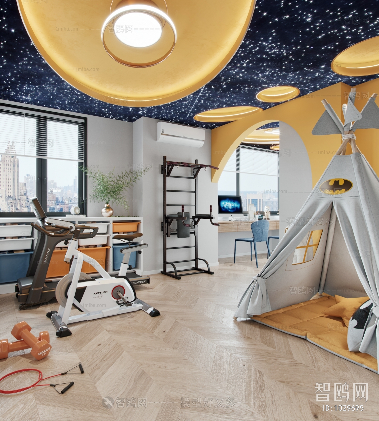 Modern Children's Room Activity Room