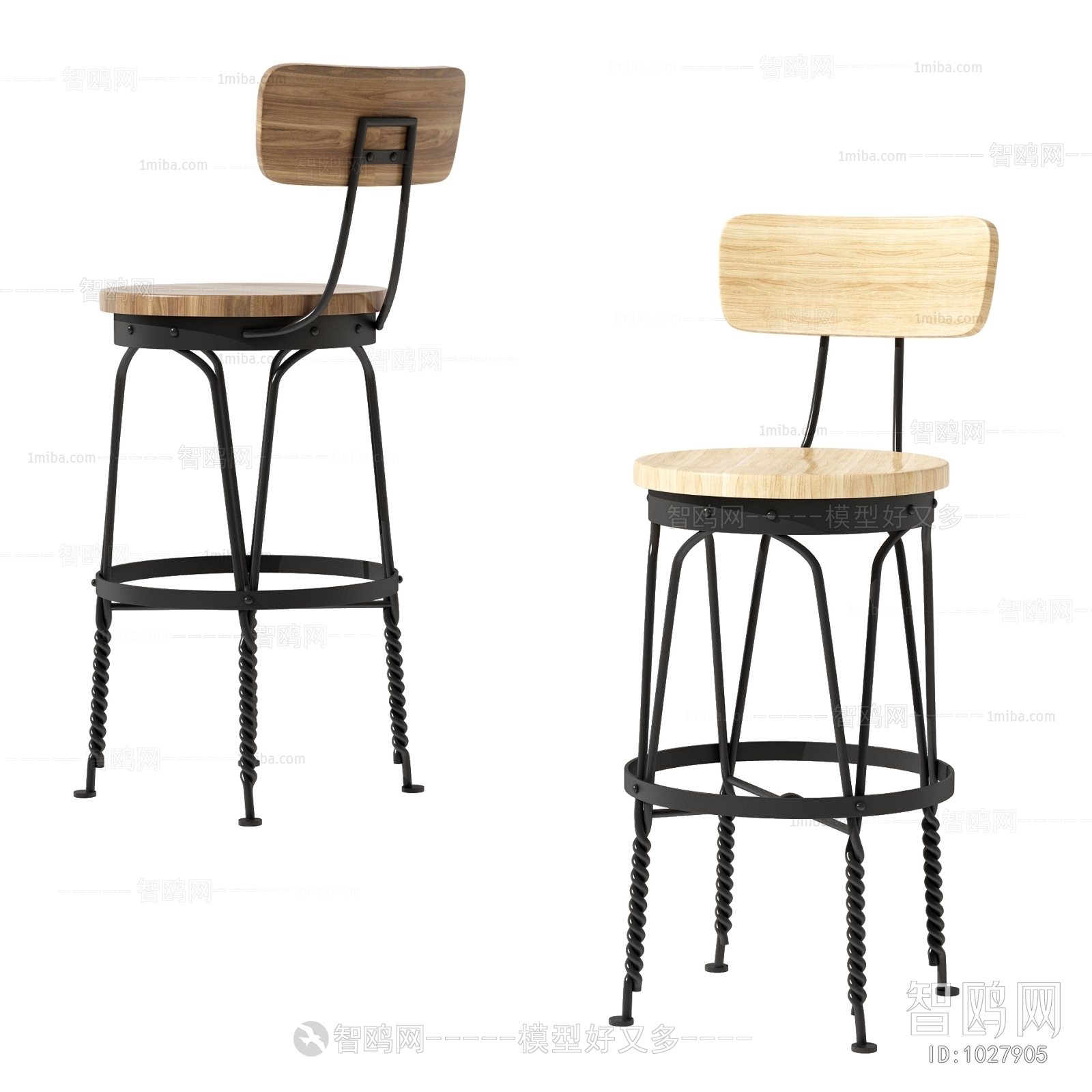 Industrial Style Bar Chair