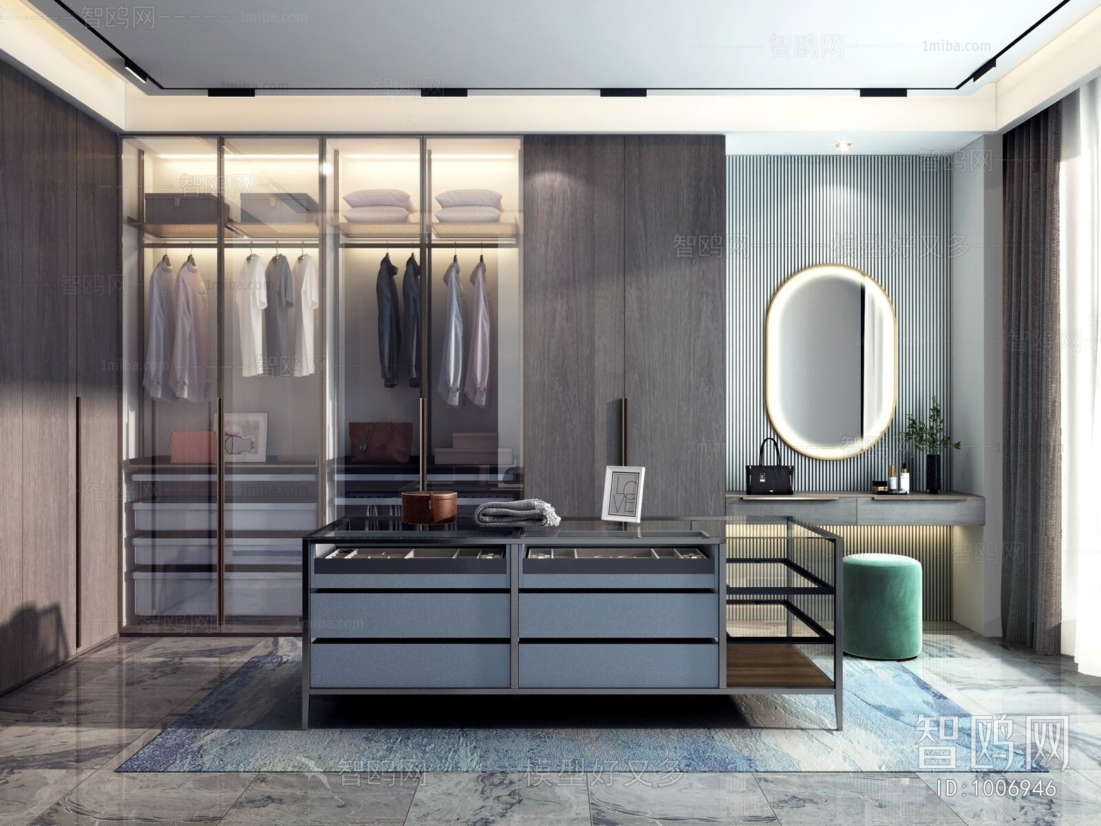 Modern Clothes Storage Area