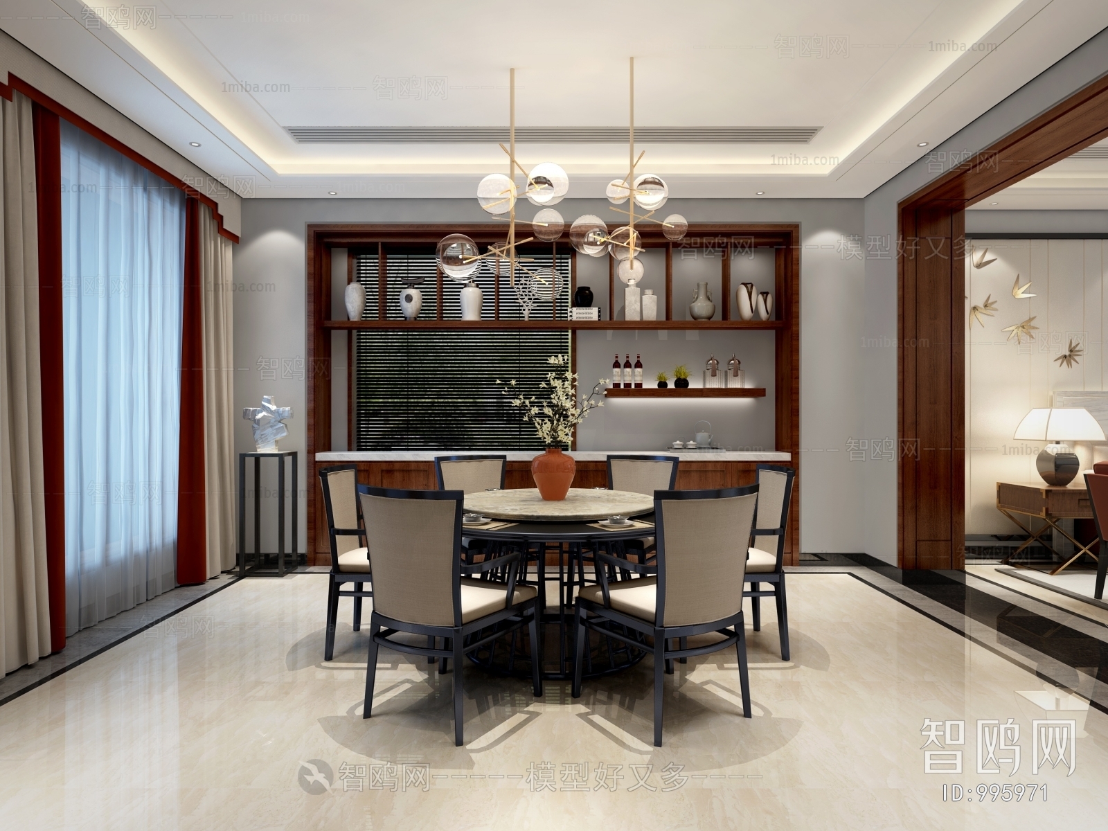 New Chinese Style Dining Room