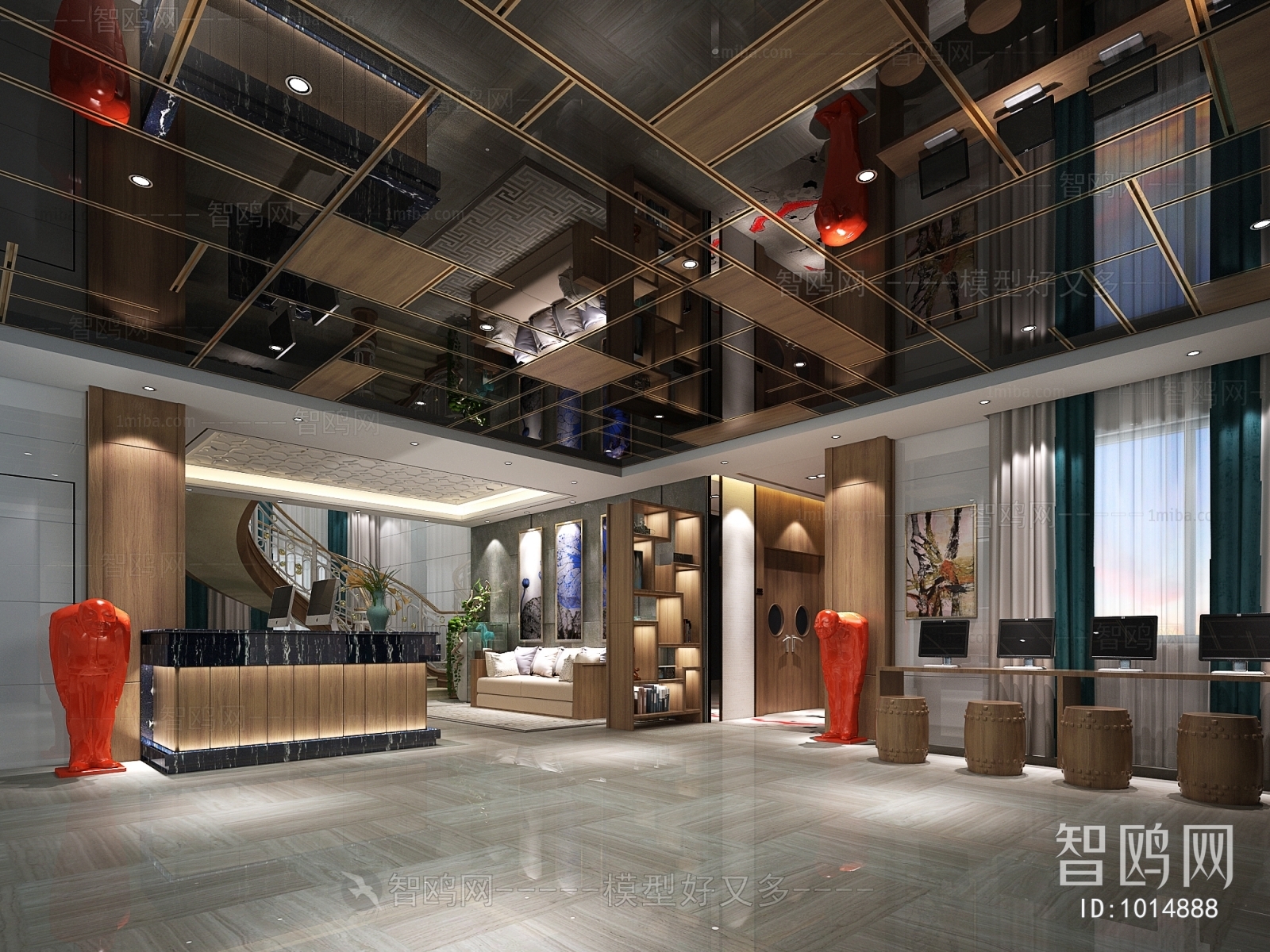 New Chinese Style Hotel Space