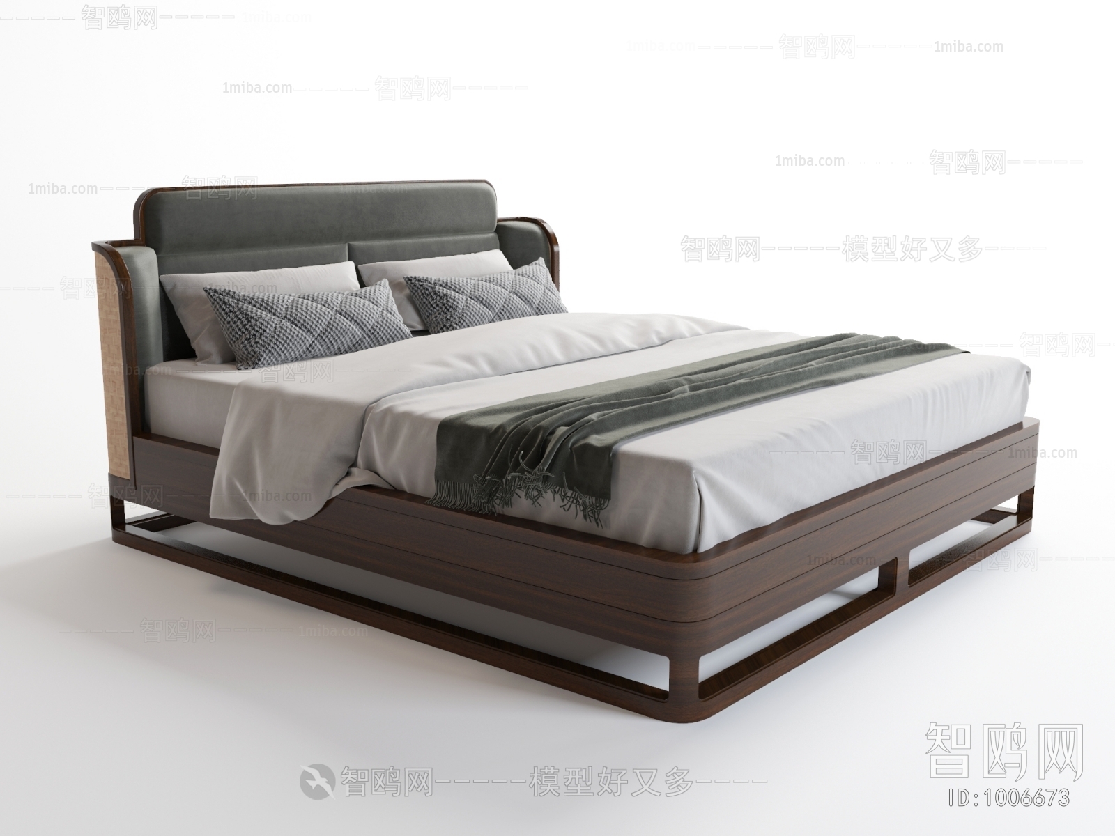 New Chinese Style Double Bed