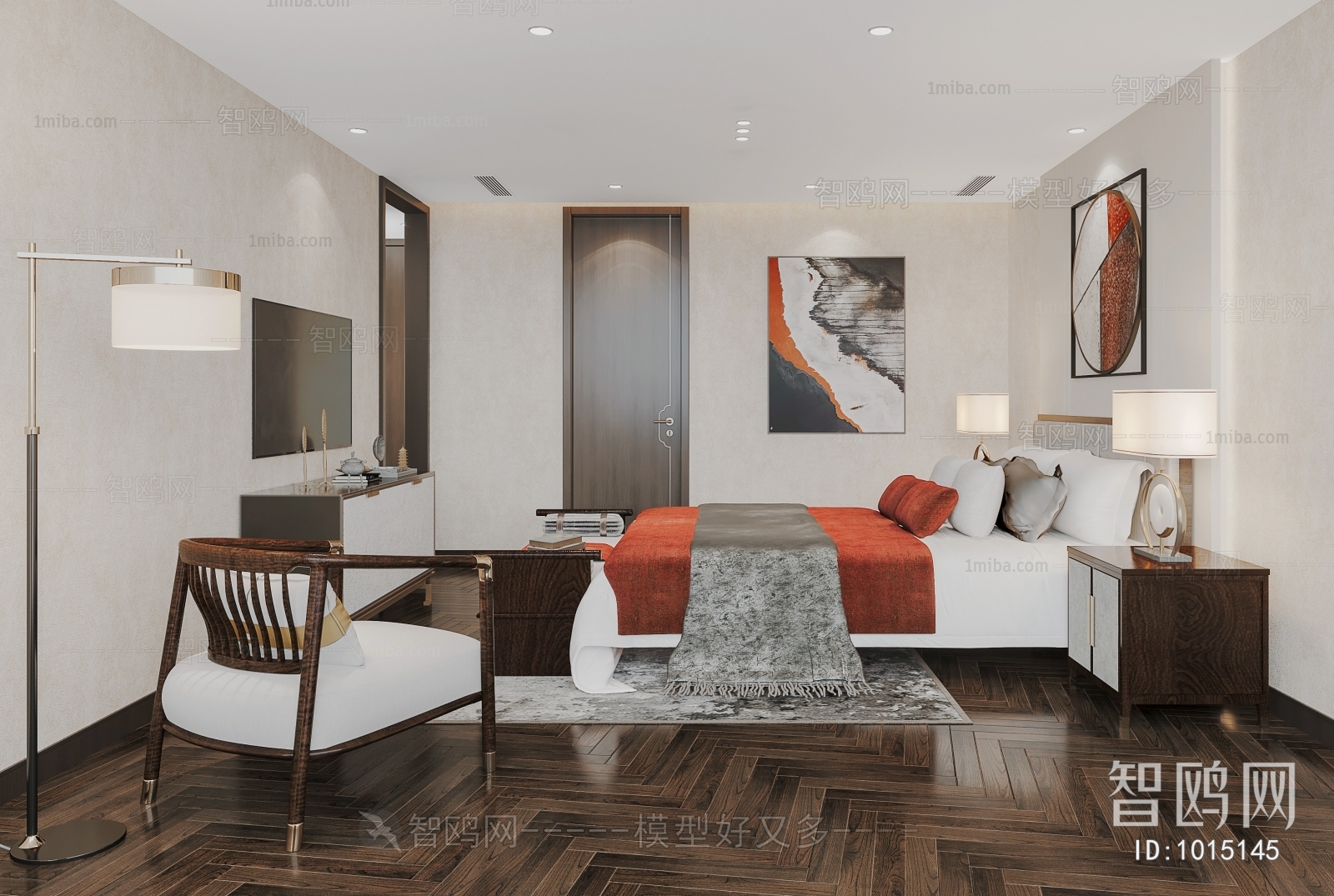 New Chinese Style Bedroom