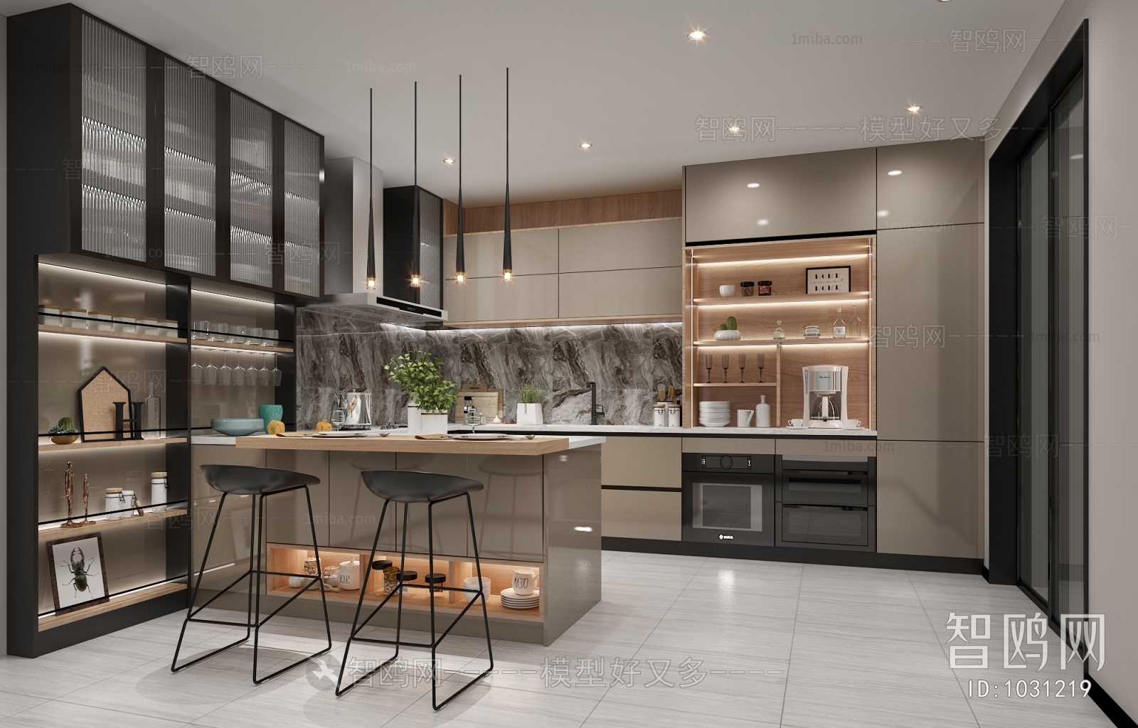 Modern Open Kitchen