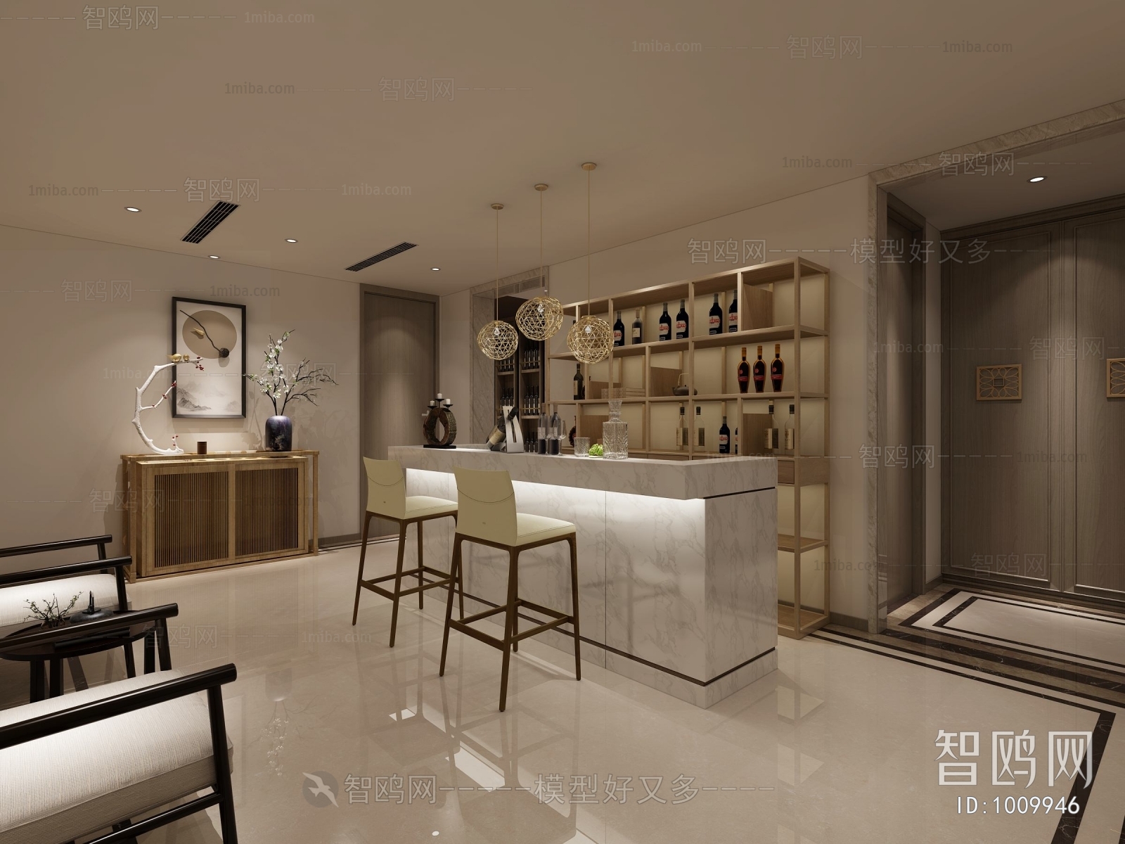New Chinese Style Wine Cellar/Wine Tasting Room
