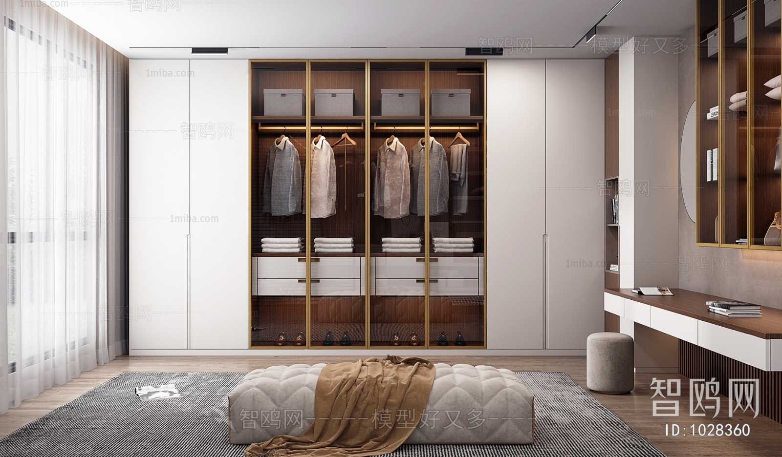 Modern Clothes Storage Area